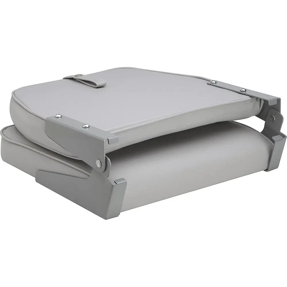 Attwood Marine Swivl-Eze Low Back Padded Flip Seat - Grey, Part Number 98395GY