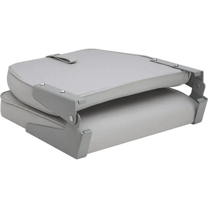 Attwood Marine Swivl-Eze Low Back Padded Flip Seat - Grey, Part Number 98395GY