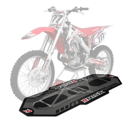 Risk Racing Factory Pit Mat - Durable Garage Floor Protector for Motorcycles and Vehicles