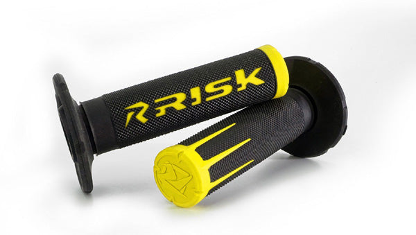 Risk Racing Fusion 2.0 Moto Grips with Grip Tech - Yellow
