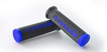 Risk Racing Fusion 2.0 ATV/MTB Grips with Grip Tech - Blue
