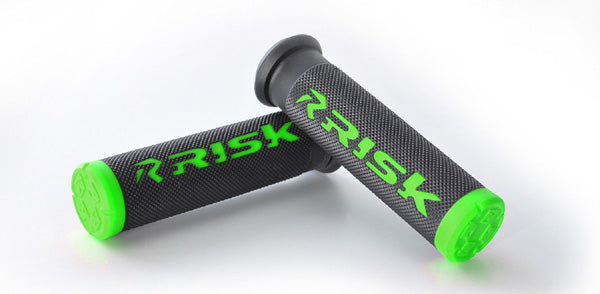 Risk Racing Fusion 2.0 ATV/MTB Grips with Grip Tech - Green