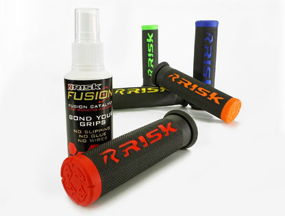 Risk Racing Fusion 2.0 ATV/MTB Grips with Grip Tech - Green