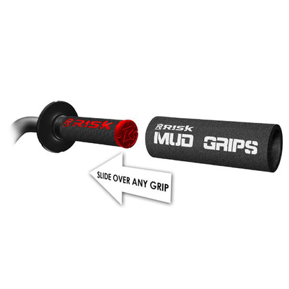 Risk Racing Mud Grips - Grip Covers for Muddy Riding Conditions (Part Number 00139)