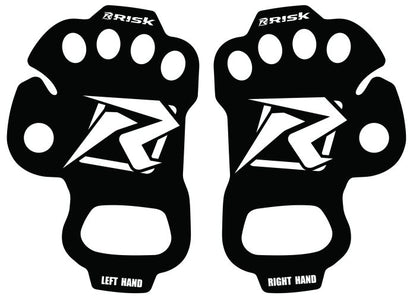Risk Racing Palm Protectors Ultra Thin Black Small/Medium - Comfortable Hand Protection for Motorcyclists