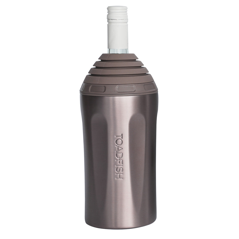 Toadfish Stainless Steel Wine Chiller in Rose Gold - Double-Walled, Portable Beverage Cooler