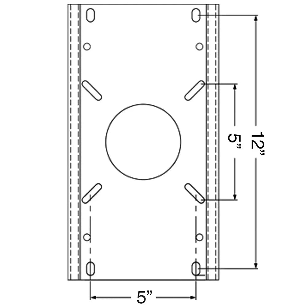 Springfield Marine Trac-Lock Swivel/Slide Non-Locking Mount for 2-7/8 inch Post