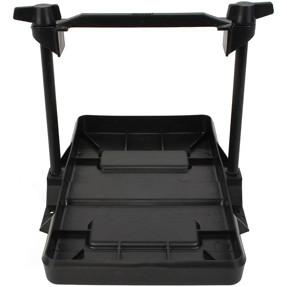 Attwood Marine Low Profile Group 27 Adjustable Battery Tray – Heavy-Duty Non-Corrosive Plastic with Adjustable Crossbar