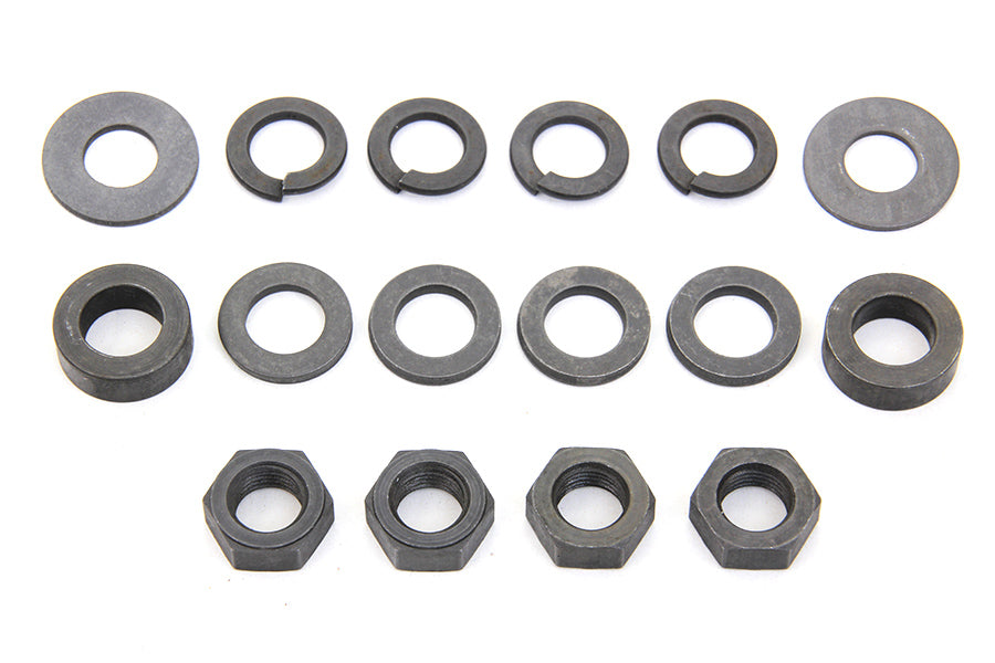 Colony Footboard Stud Mount Kit Parkerized for Harley Davidson EL and FL Models