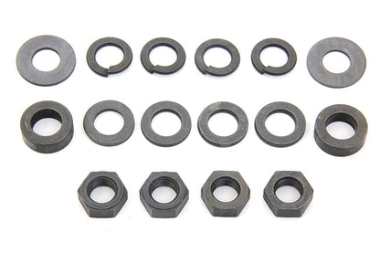 Colony Footboard Stud Mount Kit Parkerized for Harley Davidson EL and FL Models