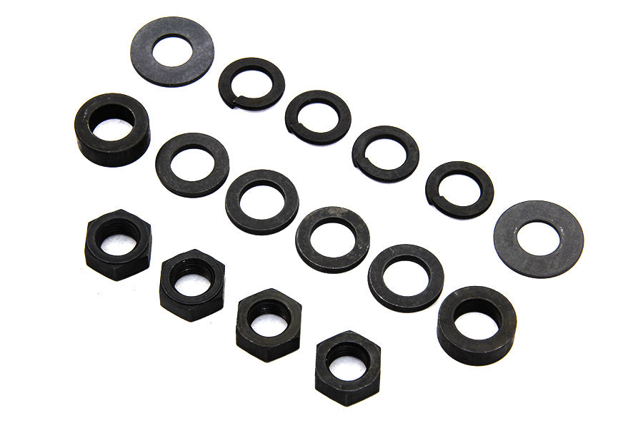 Colony Footboard Stud Mount Kit Parkerized for Harley Davidson EL and FL Models