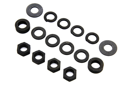 Colony Footboard Stud Mount Kit Parkerized for Harley Davidson EL and FL Models