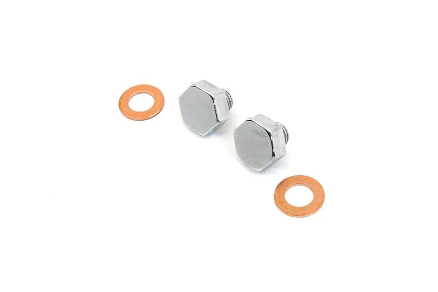 Colony Chrome Fork Slider Drain Screws for Harley Davidson (Part Number 9907-4) by Colony