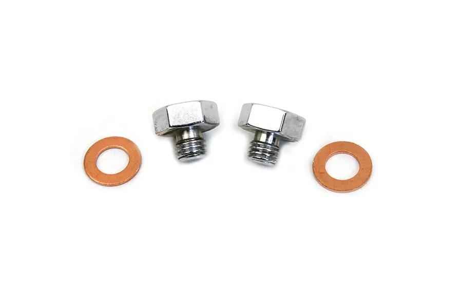 Colony Chrome Fork Slider Drain Screws for Harley Davidson (Part Number 9907-4) by Colony