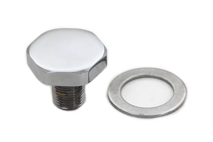 Colony Fork Top Tube Plug Flat Chrome for Harley Davidson FLST (1986-1995) by Colony