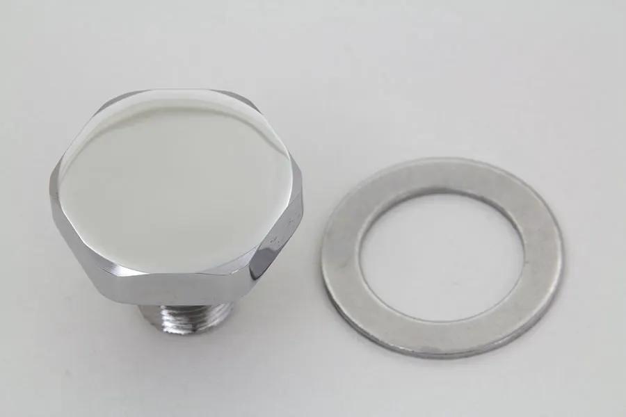 Colony Fork Top Tube Plug Flat Chrome for Harley Davidson FLST (1986-1995) by Colony
