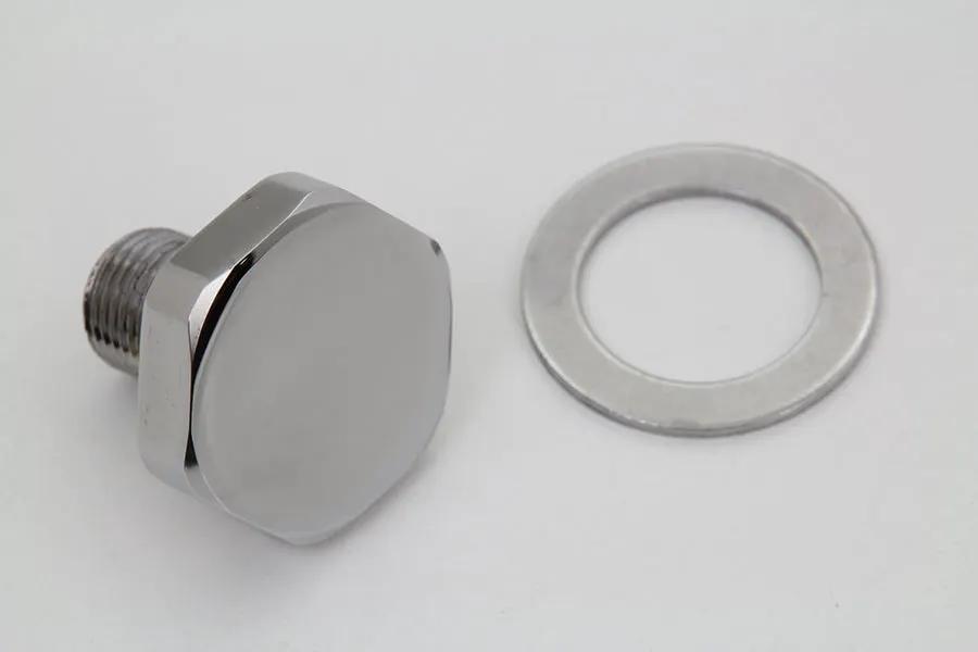 Colony Fork Top Tube Plug Flat Chrome for Harley Davidson FLST (1986-1995) by Colony