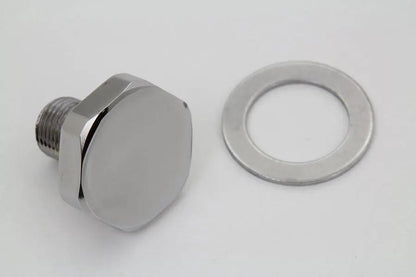 Colony Fork Top Tube Plug Flat Chrome for Harley Davidson FLST (1986-1995) by Colony