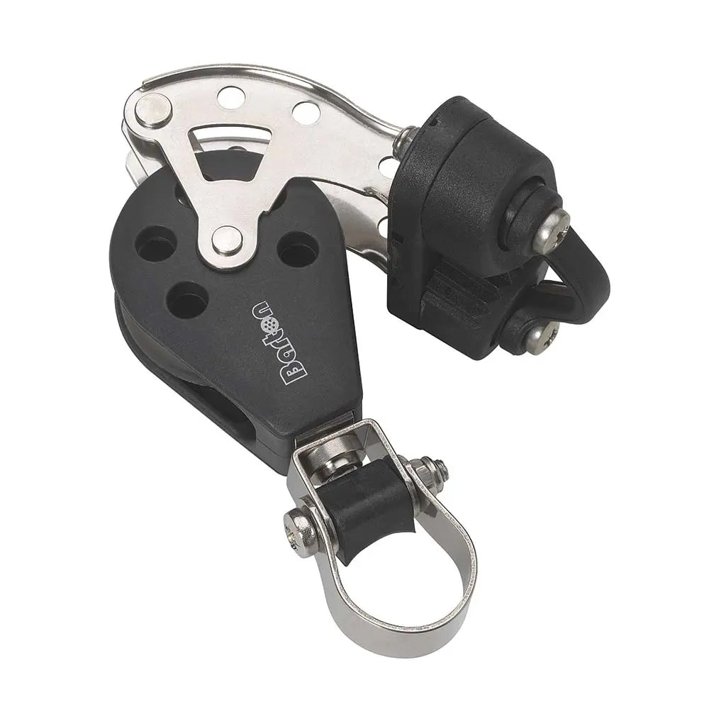 Barton Marine Size 3 Stanchion Lead Block with Becket and Cam Cleat