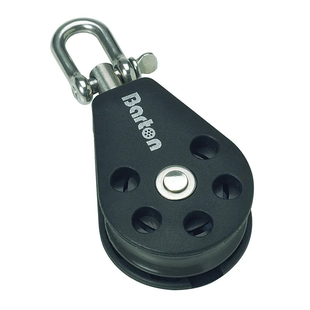 Barton Marine Size 1 Single Swivel Block with Becket - Low Friction Marine Hardware