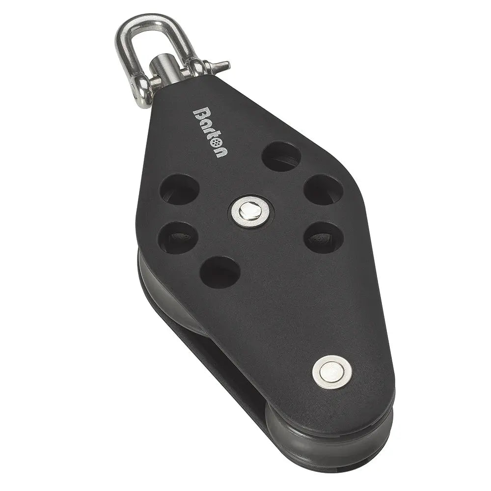 Barton Marine Size 3 Fiddle Swivel - High-Load Marine Fiddle Block with Brass Bearing
