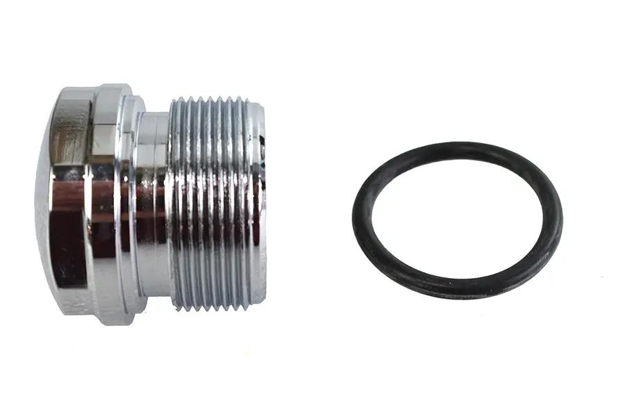Colony Chrome 39mm Fork Tube Plug Dome Top for Harley Davidson XL Models by Colony