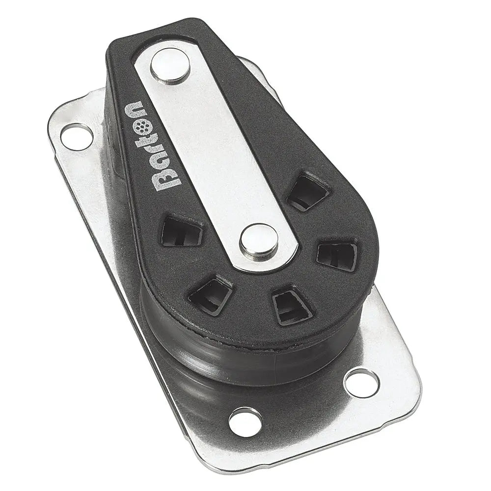 Barton Marine Size 2 Single Cheek Block N02160 - High-Load Plain Bearing Winch Block