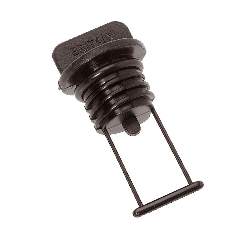 Barton Marine Drain Plug - Black 15mm (19/32 inch) with Rubber O-Ring
