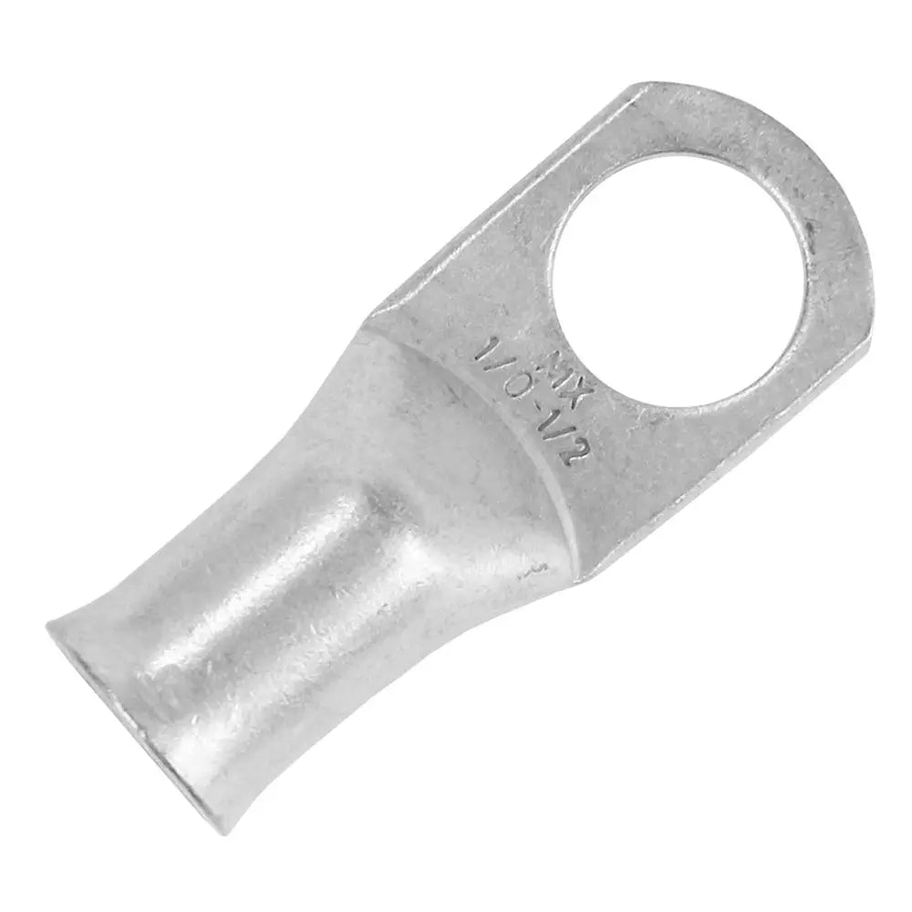 Pacer Tinned Copper Lug for 1/0 AWG Cables, 1/2" Stud Size - Pack of 10