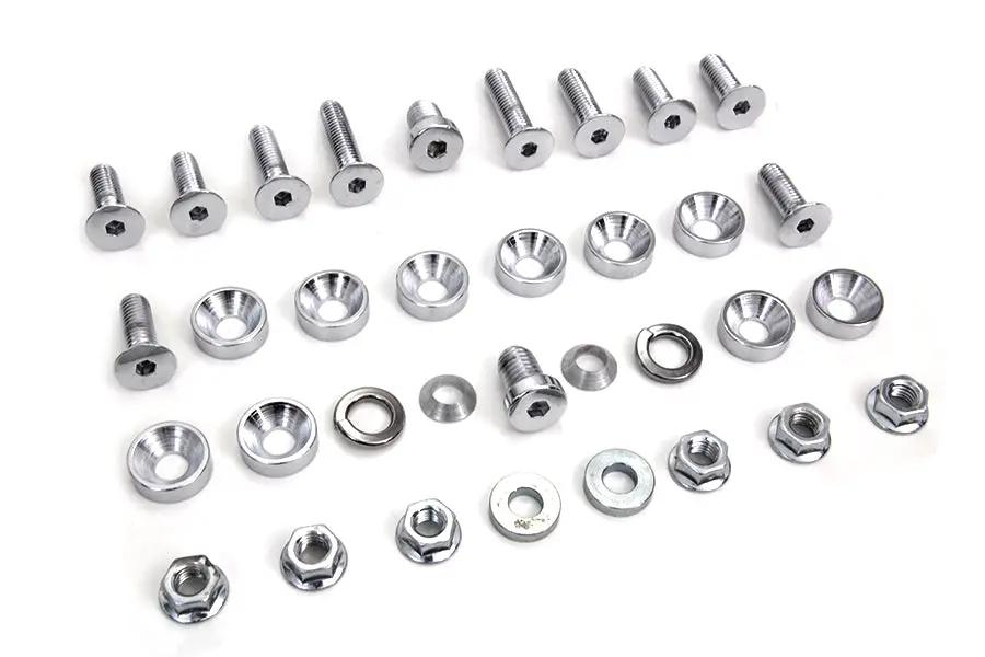 Colony Rear Fender Strut Bolt Kit for Harley Davidson FLST Models by Colony