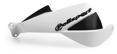 POLISPORT EXURA Handguards in White – Durable Motorcycle Hand Protection