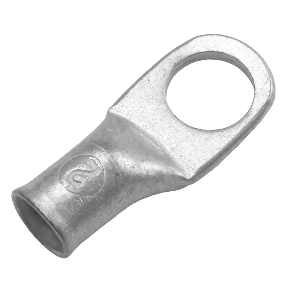 Pacer Tinned Lug 2 AWG - 1/2 Inch Stud Size, 10 Pack for Reliable Electrical Connections