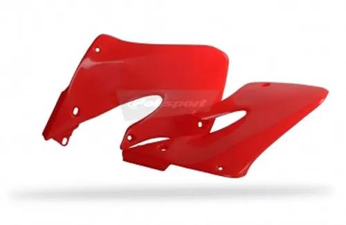 Polisport Radiator Scoops for CR125R in Fluorescent Red, Part Number 8417000003 by POLISPORT