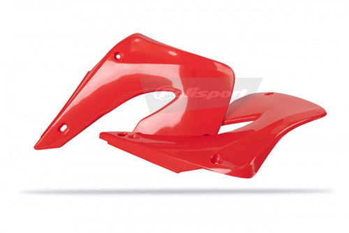Polisport Radiator Scoops for Honda CR125R OEM Red (2000-2001) - Part Number 8421000003