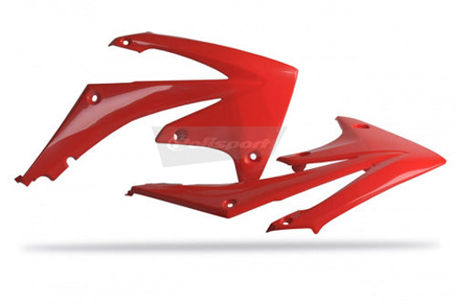 Polisport Radiator Scoops for Honda CRF250R OEM Red (Part #8412700001)