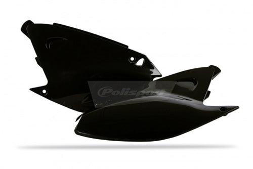 Polisport KX125 OEM Black Side Panels - Durable Motorcycle Bodywork Components