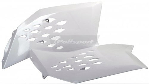 Polisport Radiator Scoops for KTM 65 SX – White (Part Number 8412400031)
