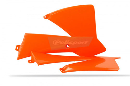 Polisport KTM 65 SX OEM Orange Radiator Scoops (Part #8429500001)
