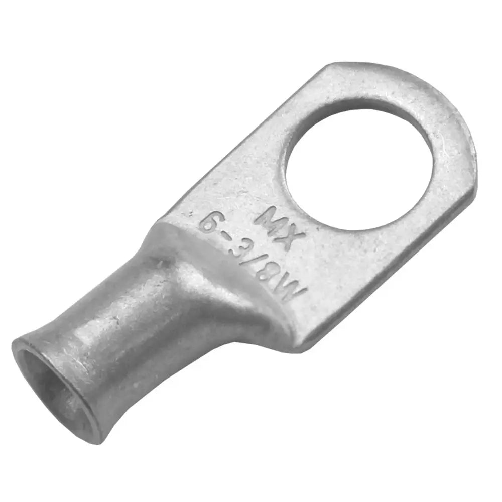 Pacer Tinned Copper Lug 6 AWG - 3/8 inch Stud - 2 Pack for Reliable Electrical Connections