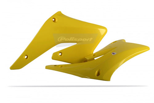 Polisport Radiator Scoops for RMZ250 OEM Yellow (Part #8410400001)