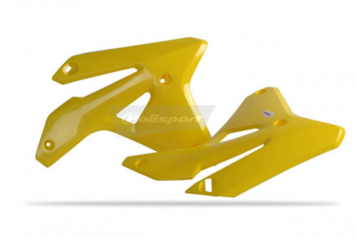 Polisport Radiator Scoops for RMZ450 OEM Color Yellow (Part #8428500001)