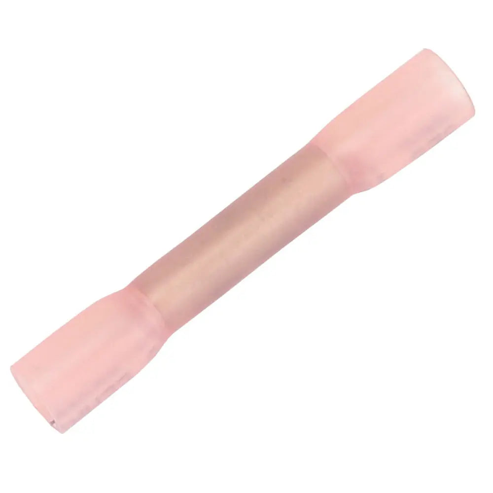 Pacer 22-18 AWG Heat Shrink Butt Connector - 100 Pack for Secure Wire Splicing
