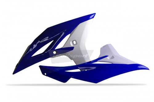 Polisport Radiator Scoops for Yamaha YZ250F (2011-2012) in OEM Blue and White