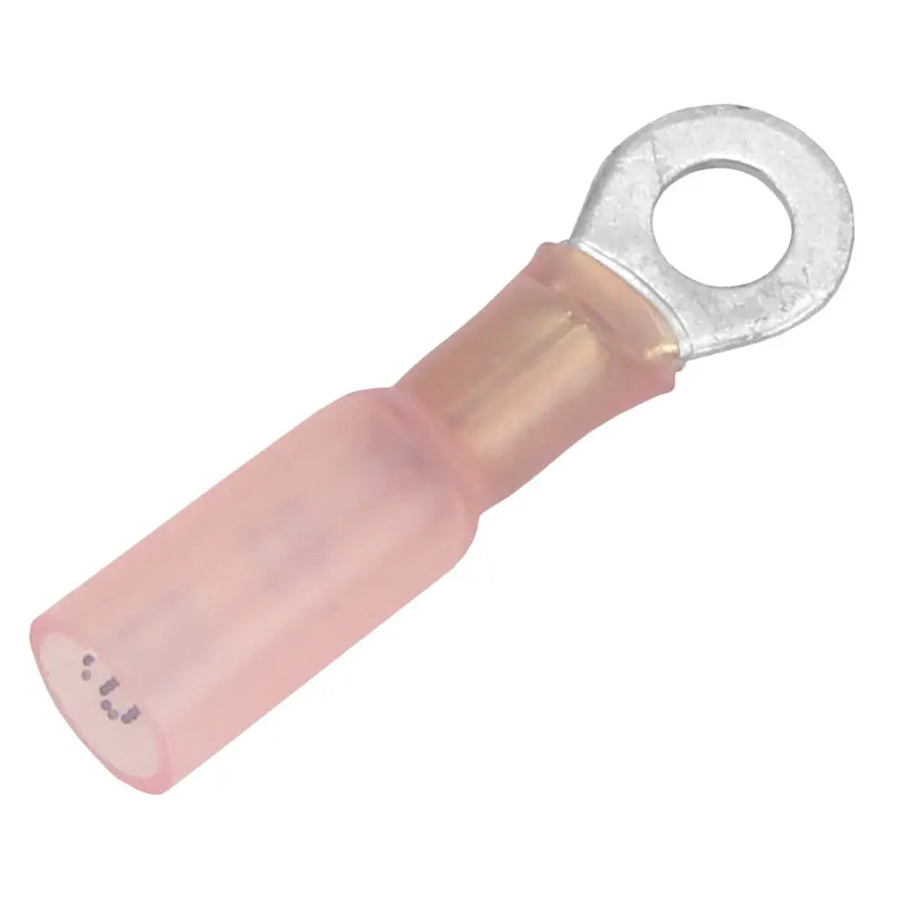 Pacer 22-18 AWG Heat Shrink Ring Terminal with #10 Stud Size – 25 Pack