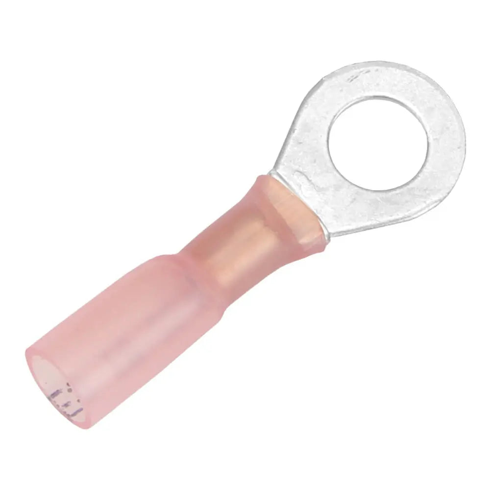 Pacer 22-18 AWG Heat Shrink Ring Terminal with 1/4 Inch Stud Size - 100 Pack