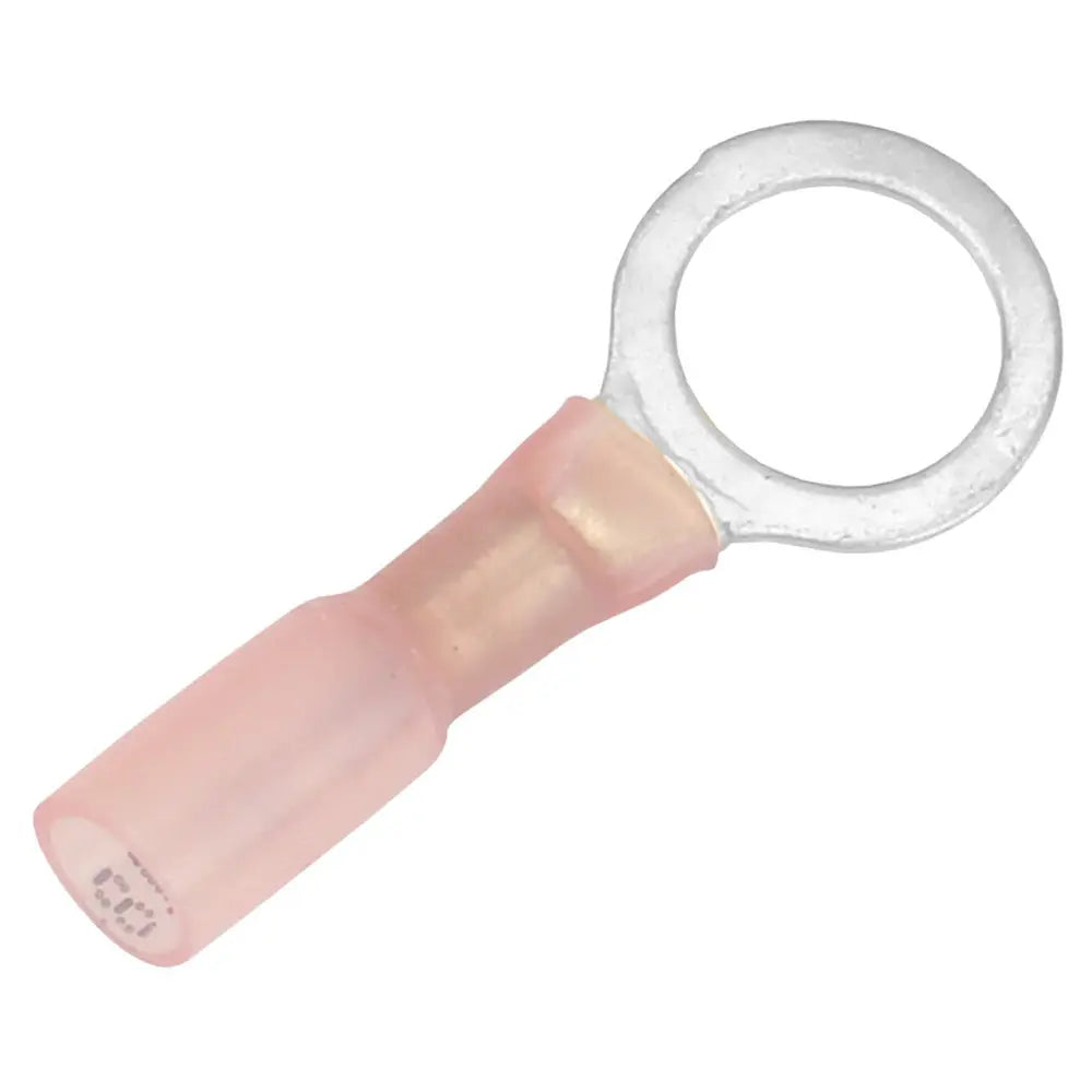 Pacer 22-18 AWG Heat Shrink Ring Terminal with 3/8-Inch Stud Size, Pack of 25