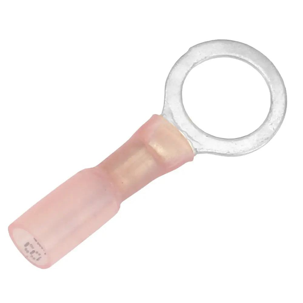 Pacer 22-18 AWG Heat Shrink Ring Terminal with 3/8 Inch Stud Size – 100 Pack