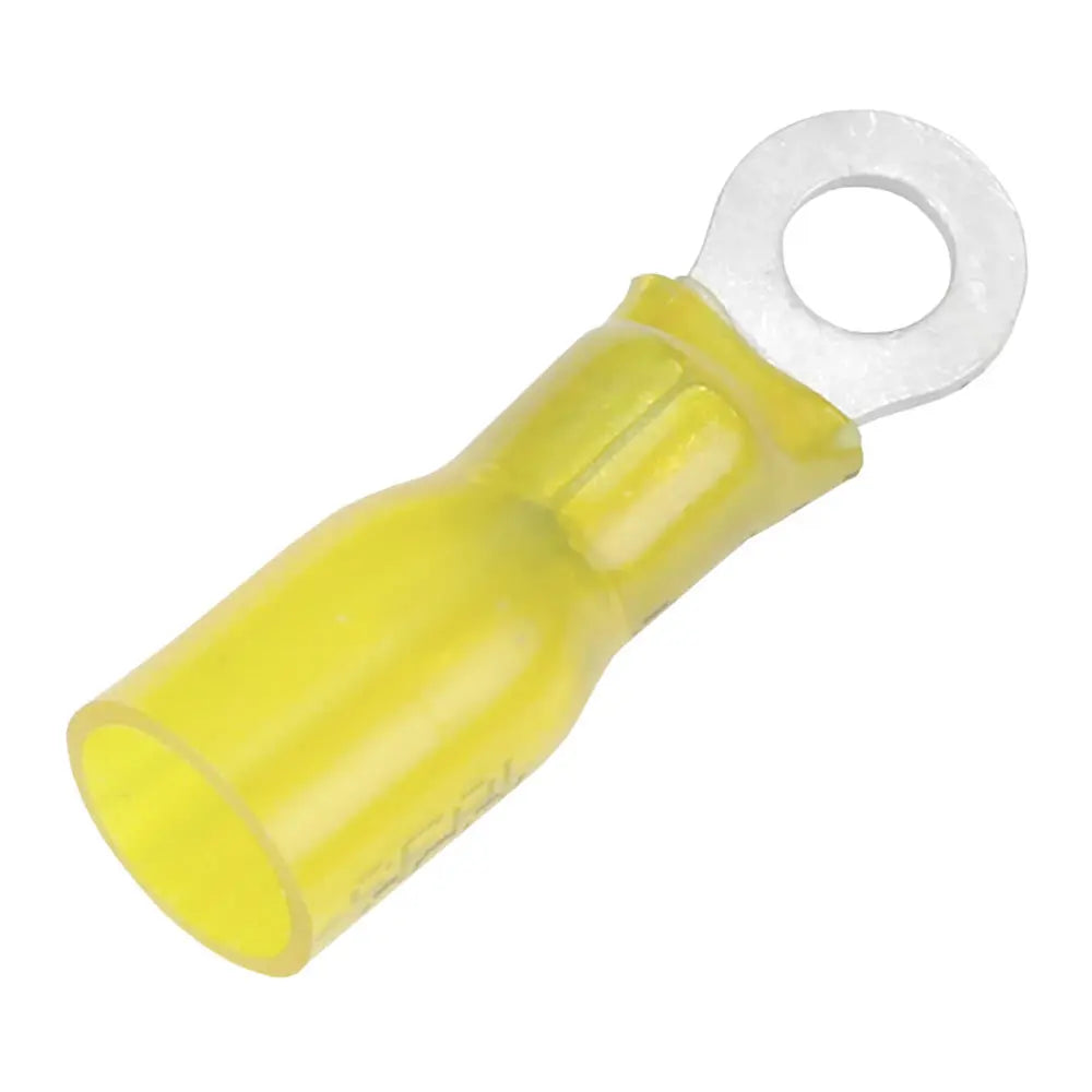 Pacer 12-10 AWG Heat Shrink Ring Terminal with #8 Stud Size - 25 Pack