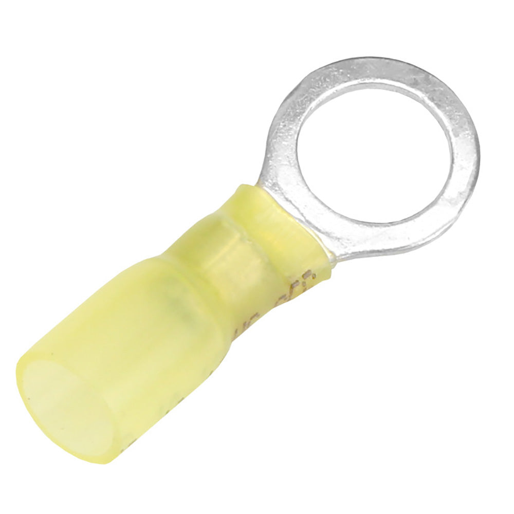 Pacer 12-10 AWG Heat Shrink Ring Terminal with 3/8" Stud Size - 25 Pack by Pacer