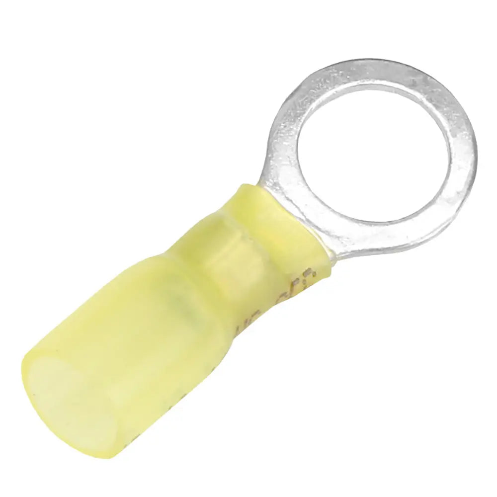 Pacer 12-10 AWG Heat Shrink Ring Terminal with 3/8" Stud Size – 100 Pack